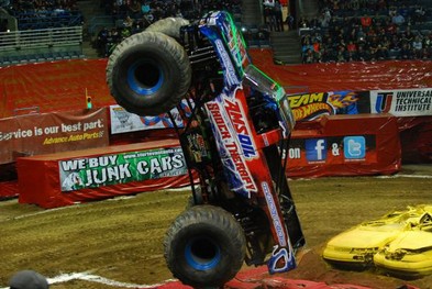 AMSOIL Shock Therapy on two Wheels at Monster Jam Event